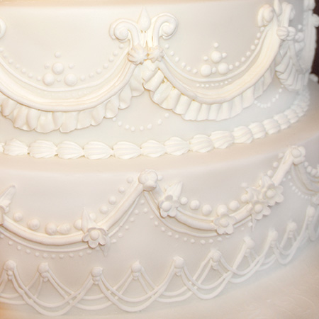 Piped Royal Icing Cake Made For An Indian Wedding