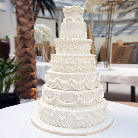 Piped Royal Icing Cake Made For An Indian Wedding