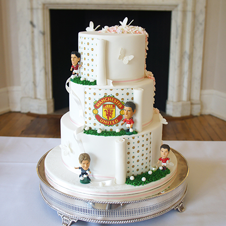 Half And Half Football Themed Wedding Cake Cake Maker Newbury