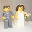 Lego Bride and Groom Cake Topper