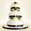 Black and White Cocktail Theme Cake with Diamantes