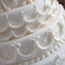 Piped icing lattice work