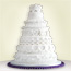 7 Tier Royal Piped Icing Wedding Cake