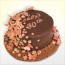 2 Chocolate Butterflies, Flowers and Diamante Birthday Cake