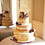 Semi Naked Wedding Cake at Penton Park,Hampshire
