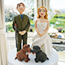 Hand Crafted Bride and Groom Topper