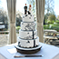 Shooting and Hunting Silhouette Wedding Cake