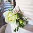 Buttercream Wedding Cake with fresh flowers