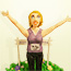 Edible handmade marathon runner model