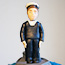 Edible handcrafted Sailor boy in Navy uniform model