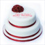 Ruby Wedding Anniversary Cake