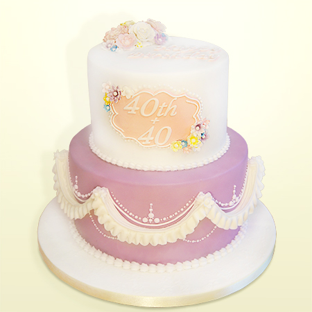 Ladies 80th Birthday Cake