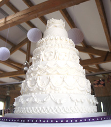 3 tier Lego Wedding cake